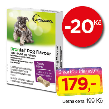 Drontal Dog Flavour 150/144/50mg  tablety pro psy