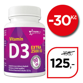 Vitamín D3 EXTRA 2500 IU