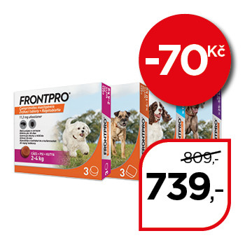 FRONTPRO® antiparazitární žvýkací tablety pro psy (2-4 kg)