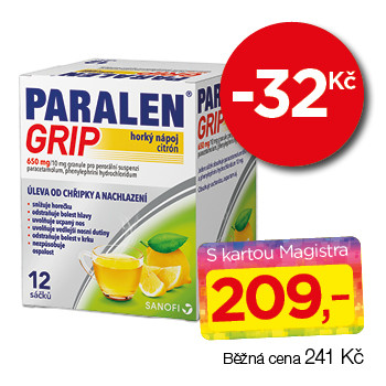 Paralen® Grip horký nápoj Citron 650 mg/10 mg