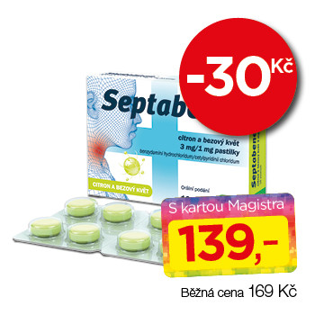 Septabene® citron a bezový květ 3 mg/1 mg
